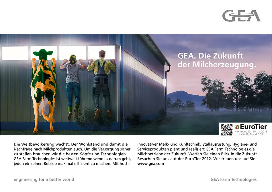 c.i.a.green, GEA, WestfaliaSurge, Markenwechsel, Anzeige EuroTier 2012