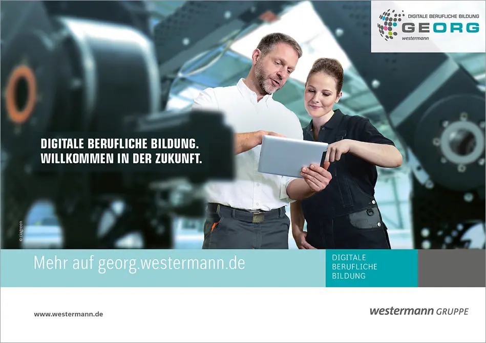 c.i.a.green, Website Georg, Westermann Verlag, Berufliche Bildung, Digital, Anzeige Digitale Berufliche Bildung