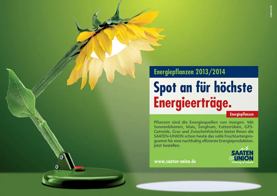 c.i.a.green, Saaten-Union, Highlights, Anzeige Energiepflanzen