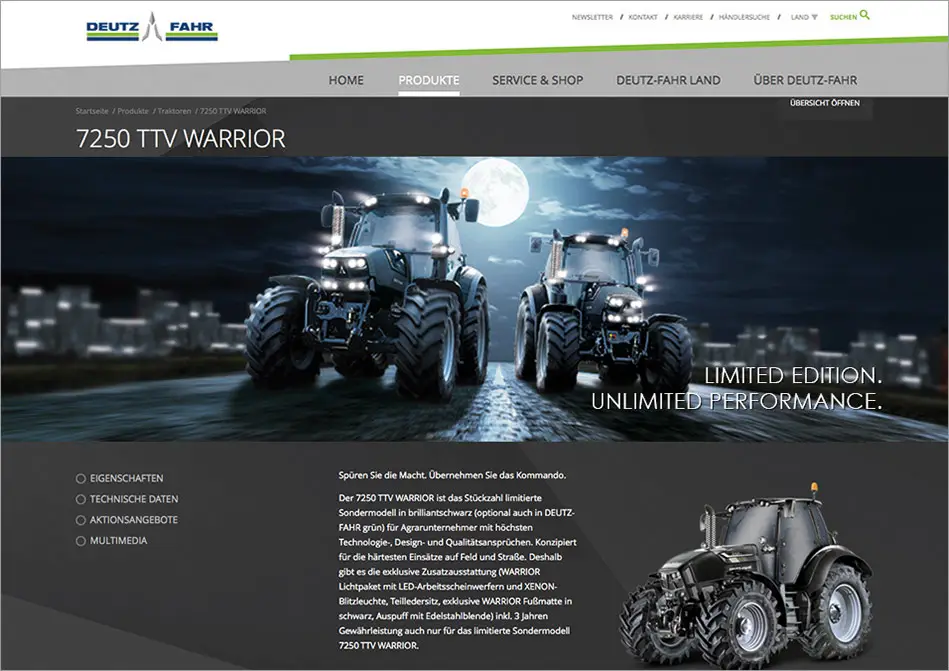 deutz fahr series 7 warrior