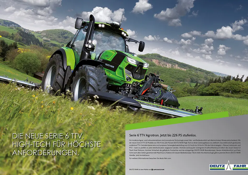 c.i.a.green, Deutz-Fahr, Serie 6, Traktor, Grünland