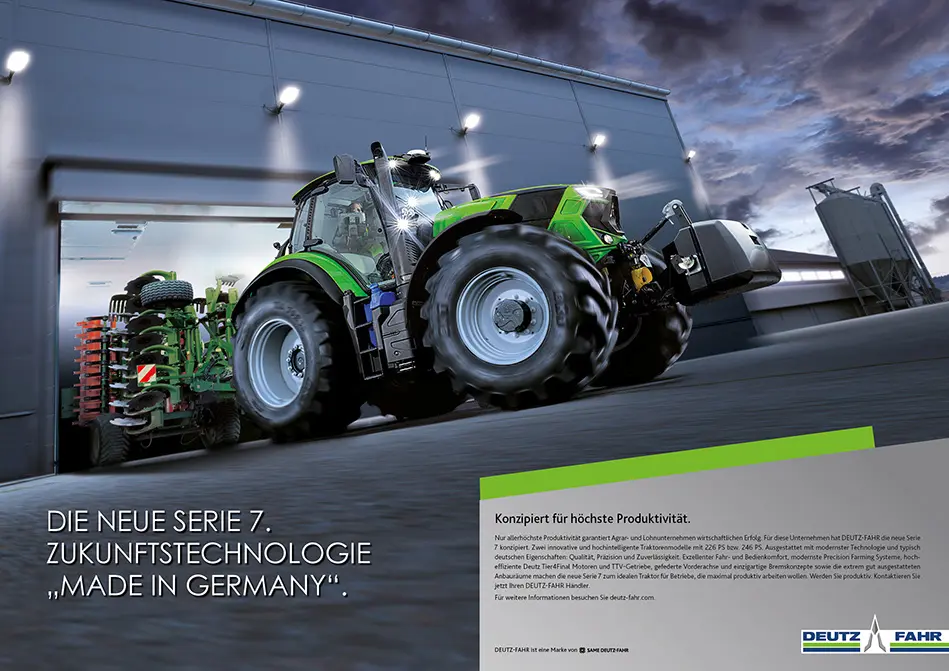 c.i.a.green, Deutz-Fahr, Serie 7, Traktor, Zukunft, Anzeige Image