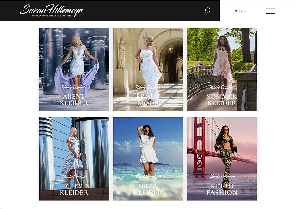 c.i.a.green, Suzan Hillemeyr, Haute Couture, Webshop, Übersicht