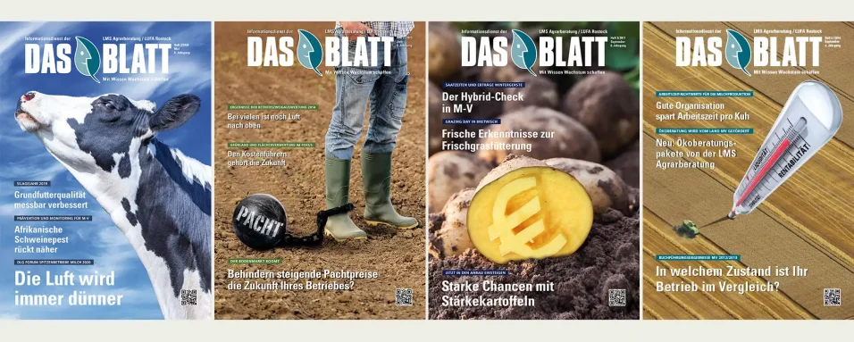c.i.a.green, LMS Agrarberatung, Das Blatt, Wissenschaft, Wachstum, Titelseiten